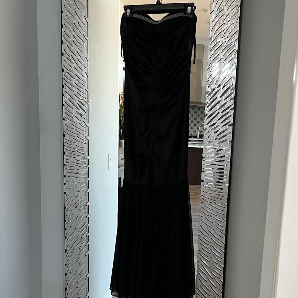 Xscape Black Strapless Dress - Picture 2 of 11